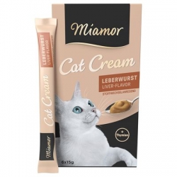 MIAMOR CAT SNACK LEBERWURST-CREAM 15g